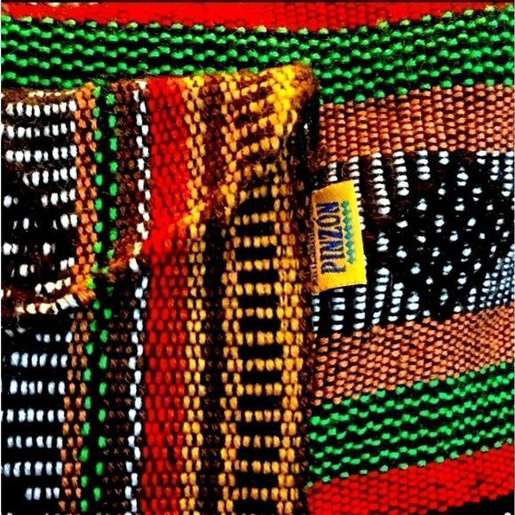 EUC Pinson Large Brightly Colored Moroccan Boho Woven Backpack Bag - Picture 3 of 6